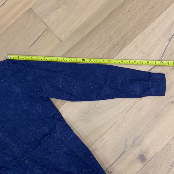 DARK BLUE ZARA MENS DRESS SHIRT - SIZE SMALL - Picture 5 of 7